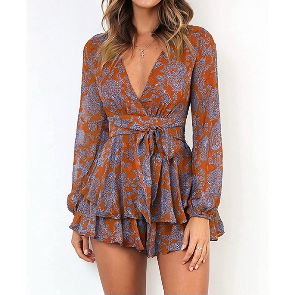 Romper short mini dress